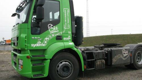 Camion biométhane Véhicule du Sydeme roulant au biométhane