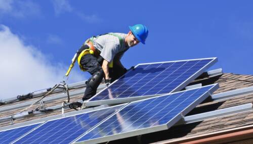 Solar panel installation Solar panel installation