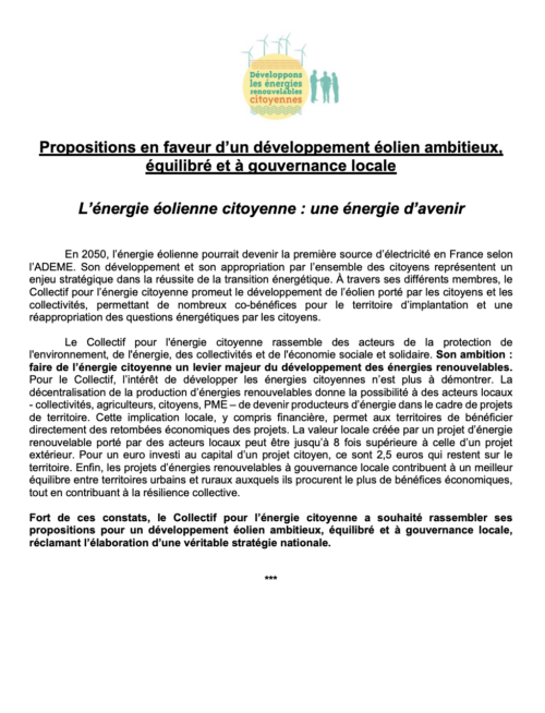 Couv propositions eolien Couv propositions eolien