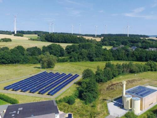 Paysage énergétique du Rhein-Hunsrück en Allemagne (c) Paysage énergétique du Rhein-Hunsrück en Allemagne (c)