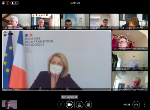 COPIL CRTE zoom Barbara Pompili COPIL CRTE zoom Barbara Pompili