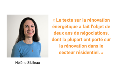 Hélène Sibileau du think tank européen sur le bâtiment BPIE Hélène Sibileau du think tank européen sur le bâtiment BPIE
